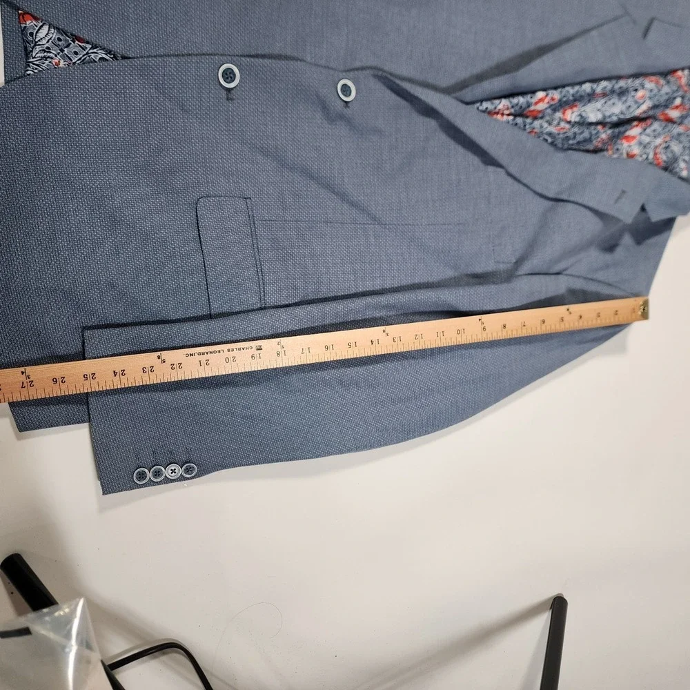 ALAN‎ FLUSSER blazer Blue With Floral Lining MENS (XL)